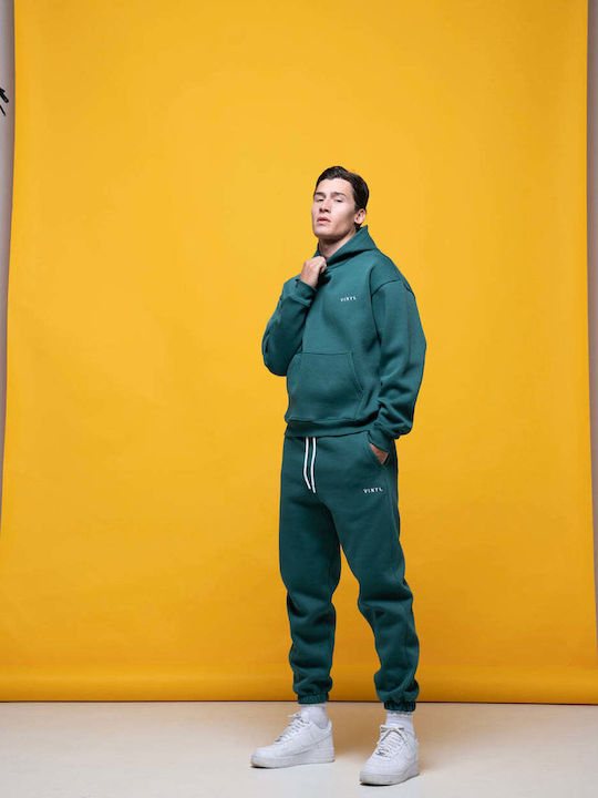 Sweatshirt with Hood Petrol (Item J062)