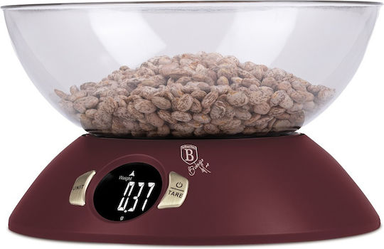 Berlinger Haus Ψηφιακή Ζυγαριά Κουζίνας με Κάδο έως 5kg Μπορντό