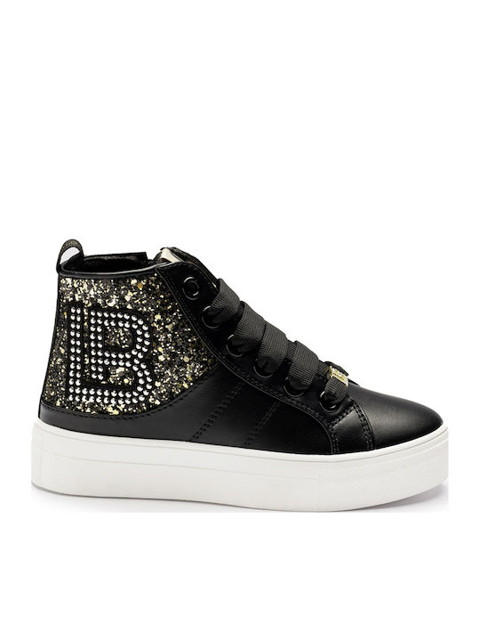 Παιδικά Sneakers High Μαύρα