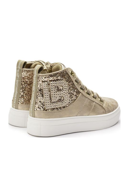 Παιδικά Sneakers High Χρυσά