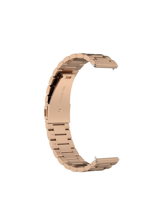 Huawei Watch 4 4 Pro Ζάντα Ρολογιού Ανοξείδωτο Χάλυβα Τριών Χάντρων Ροζ Χρυσό Huawei Watch 4 4 Pro Ζάντα Ρολογιού Ανοξείδωτο Χάλυβα Τριών Χάντρων Ροζ Χρυσό