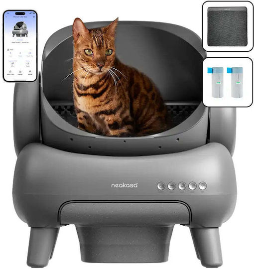 Neakasa M1 Katzentoilette Selbstreinigend Gray L59 x B52.5 x H51.3cm