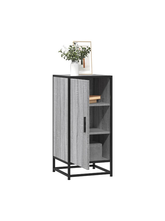 Wohnzimmer Nische aus Holz & Metall Grau Sonoma 35.5x35x76cm