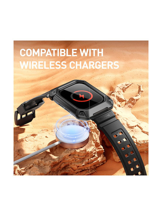 Supcase Πλαστική Θήκη σε Μαύρο χρώμα για Apple Watch 10 46mm