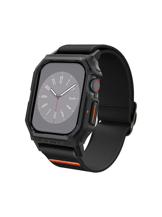 Spigen Lite Fit "pro" Пластмасов Калъф в Черен цвят за Apple Watch 10 42 мм