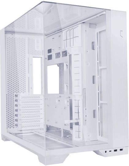 Lian Li O11 Vision Compact Gaming Midi Tower Computer Case with Side Window White