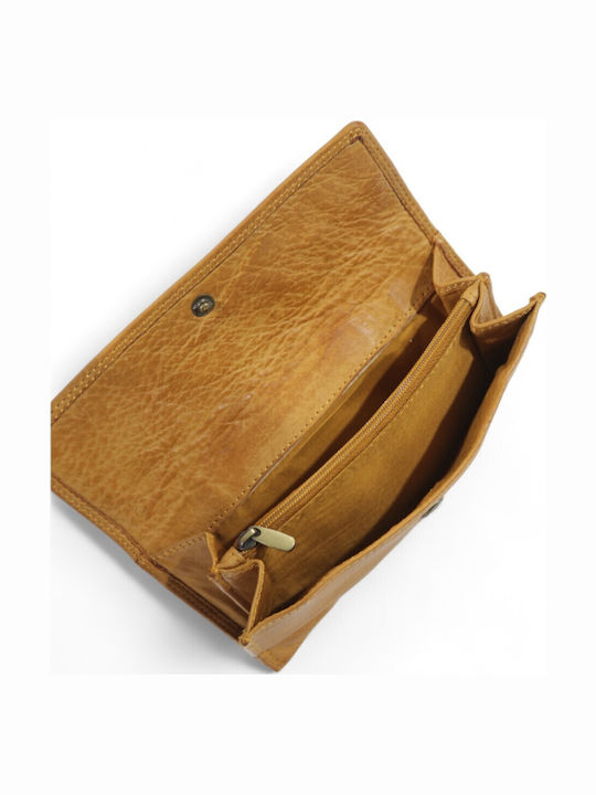 Large Leather Women's Wallet Brown
