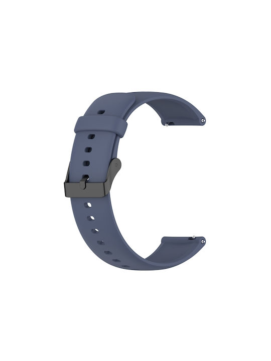 Huawei Watch 4 Watch 4 Pro Λωρίδα Ρολογιού Μαύρη Πόρπη Ανοξείδωτο Ατσάλι Μονόχρωμη Σιλικόνη Μπλε Γκρι