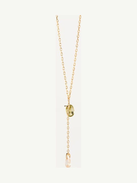 P D Paola Necklace Made Of Gold Plated Silver