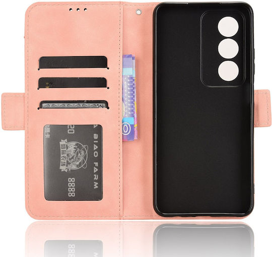 Book Δερματίνης / Πλαστικό / Σιλικόνης Ροζ (Oppo A80 5G)
