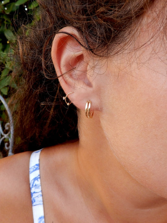 Art d or Earrings Hoops made of Gold 14K