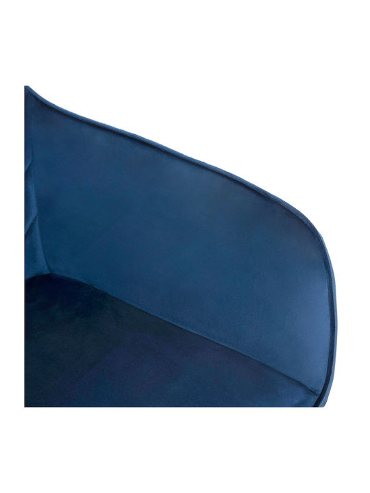 Latrell Dining & Kitchen Chairs Velvet Blue 2 Pieces 57x56x84cm