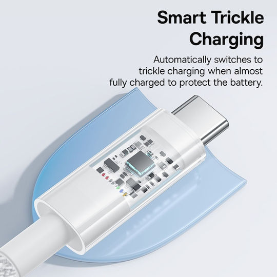 Baseus Ladekabel USB 2.0 USB-C männlich - USB-C 100W PD Weiß 1m