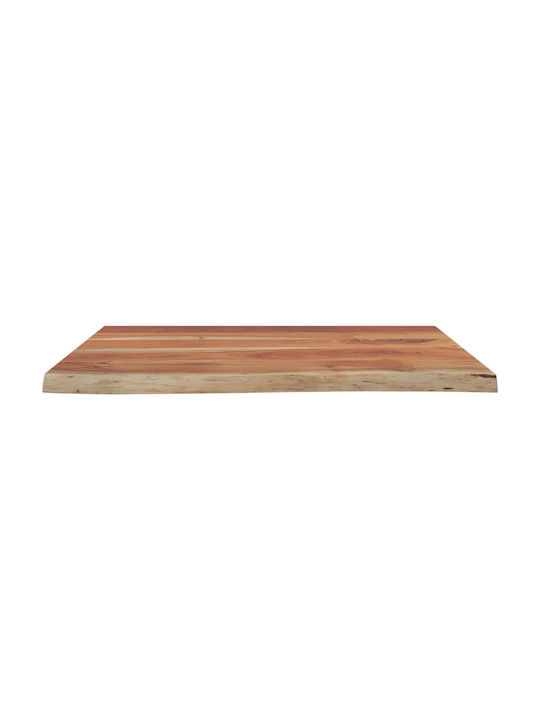 vidaXL Rectangular Bathroom Vanity Unit made of Solid Wood Acacia - Brown 80x60x2.5cm 370260 1pcs