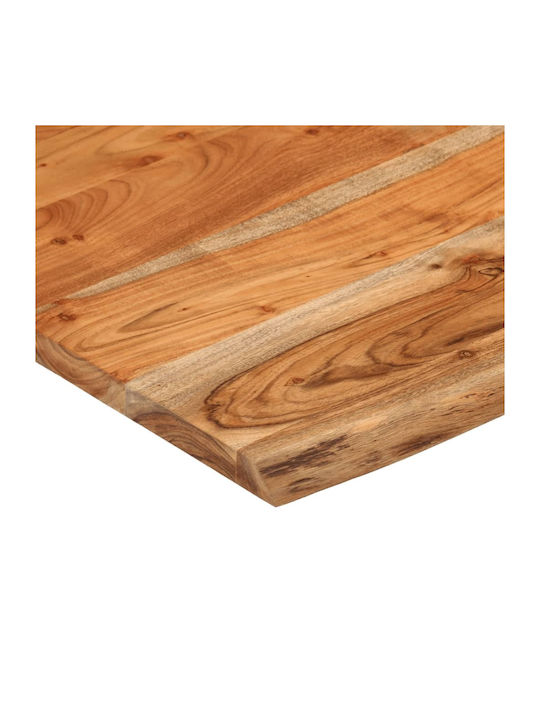 vidaXL Rectangular Bathroom Vanity Unit made of Solid Wood Beech - Brown 60x60x2.5cm 370258 1pcs