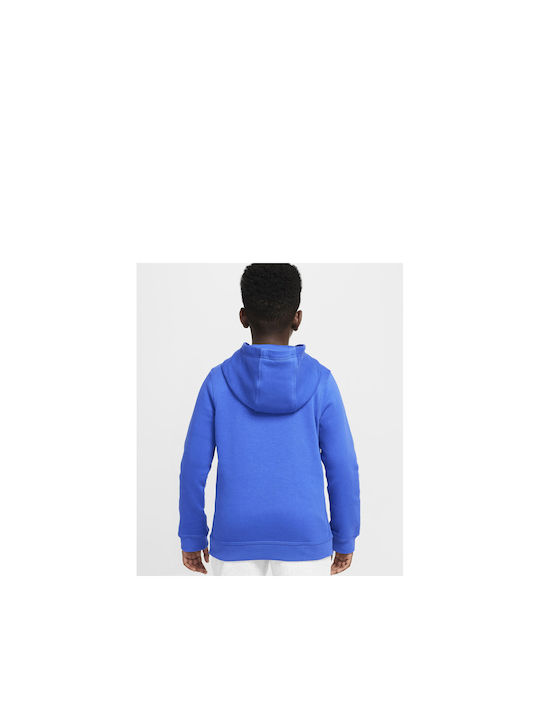 Nike Fleece Kinder-Sweatshirt mit Kapuze und Taschen Blue F Barcelona Club