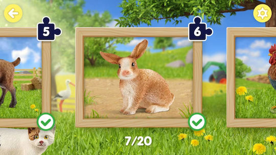 Schleich Puzzles Farm World Switch Game