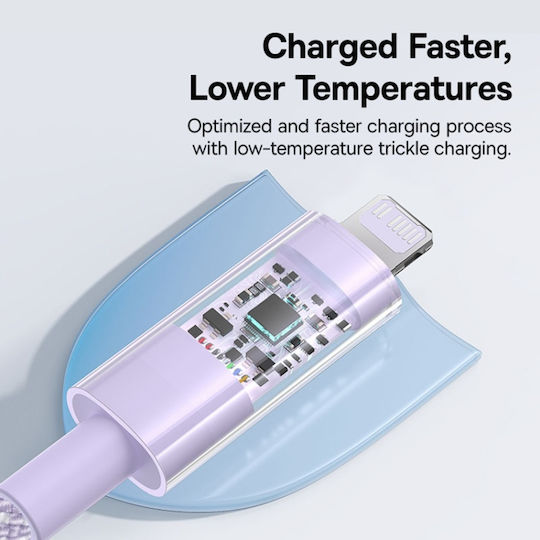 Baseus Gem USB-C zu Lightning Kabel 20W Lila 2m (P10373001511-01)