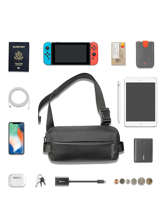 Geantă pentru bărbați De umăr / tip crossbody Neagră