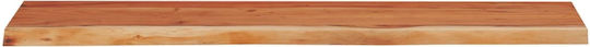 Wandregal Live Edge Braun 60x20x3.8cm