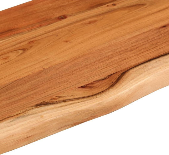 Wandregal Live Edge Braun 60x20x3.8cm