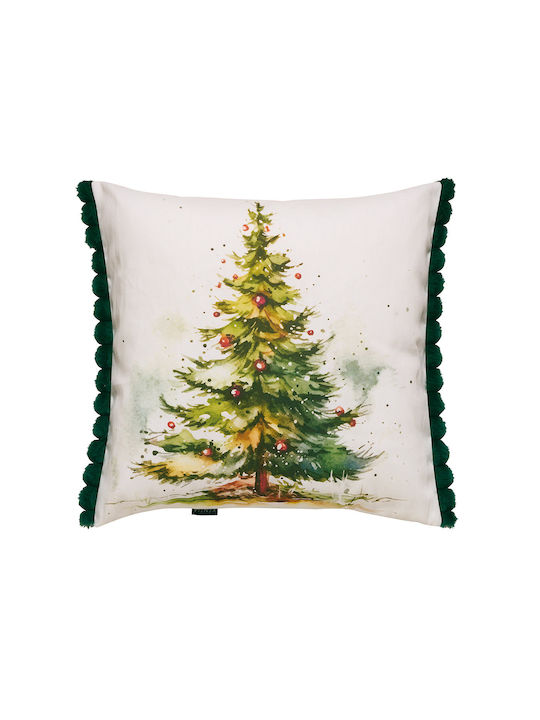 Kentia Christmas Decorative Pillowcase Loft Snow Green 50x50pcs 2pcs