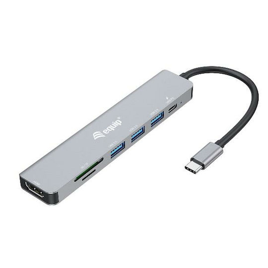 Equip USB-C Docking Station mit HDMI 4K PD Schwarz (133494)