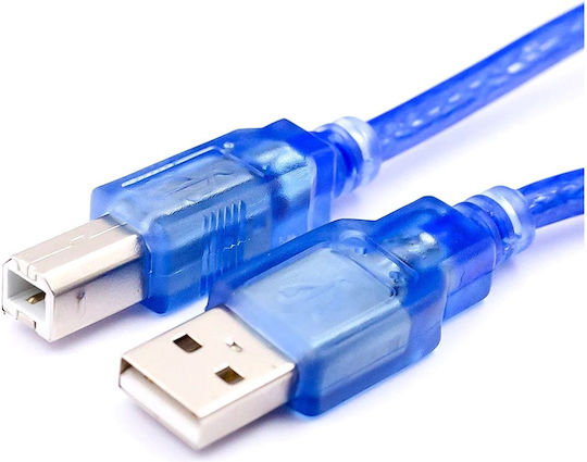 USB 2.0 Kabel USB-A-Stecker - USB-B-Stecker Blau 1.5m