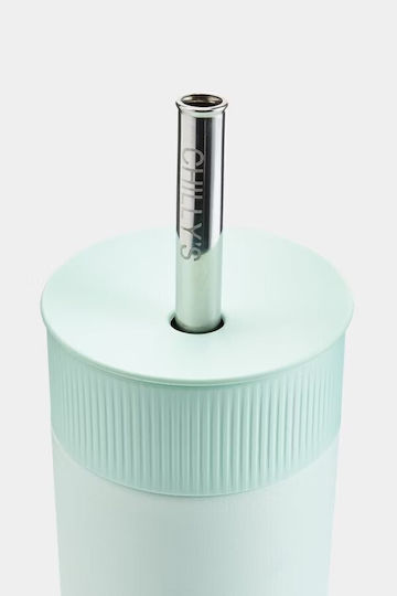 Chilly's Series 2 Switch Ποτήρι Θερμός Ανοξείδωτο BPA Free 500ml Lichen Green με Καλαμάκι