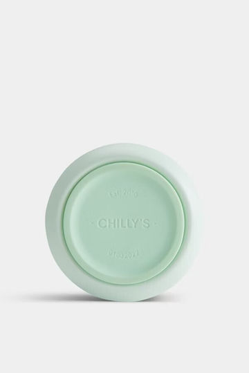Chilly's Series 2 Switch Ποτήρι Θερμός Ανοξείδωτο BPA Free 500ml Lichen Green με Καλαμάκι