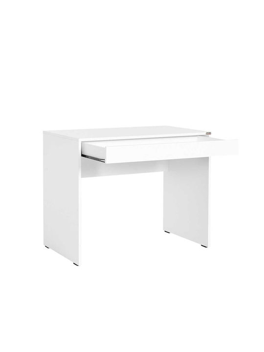 Birou De Calculatoare Din Lemn Alb 90x55x75cm