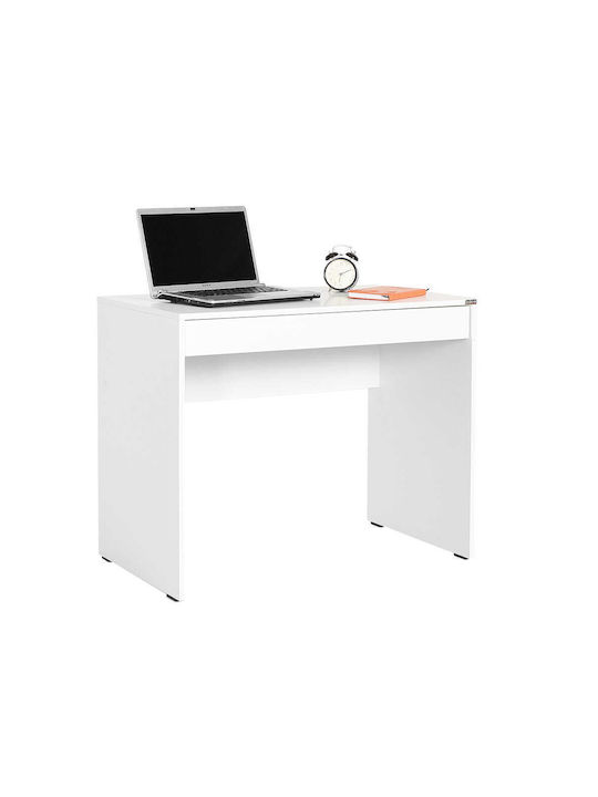 Birou De Calculatoare Din Lemn Alb 90x55x75cm