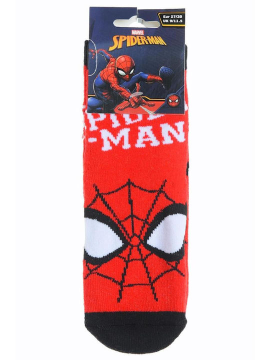 Superheroes Kids' Socks Non-Slip Red
