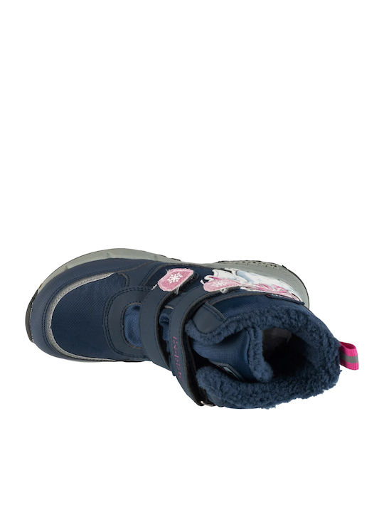 Kinderstiefeletten mit Klettverschluss Marineblau