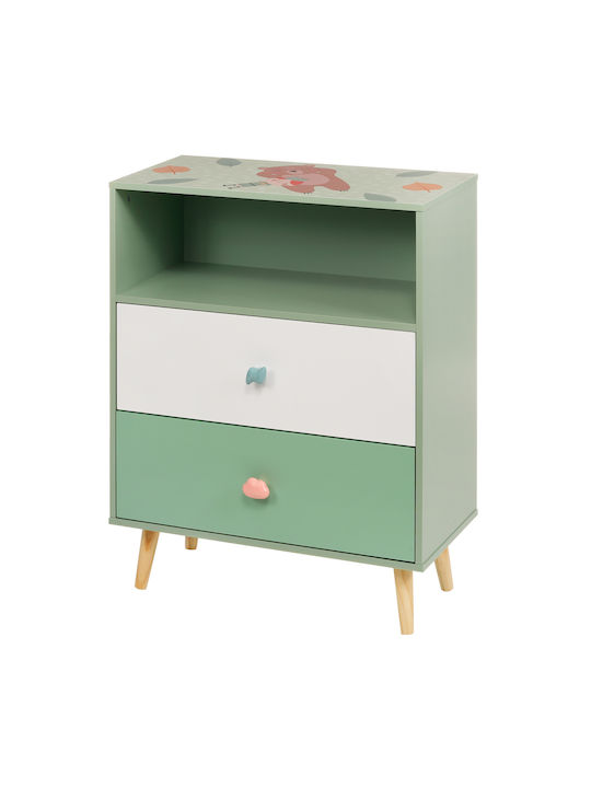 Детска гардеробна шкафче Bear Forest с 2 чекмеджета 60x30x75бр