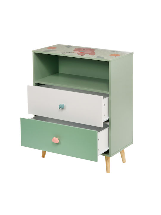 Детска гардеробна шкафче Bear Forest с 2 чекмеджета 60x30x75бр