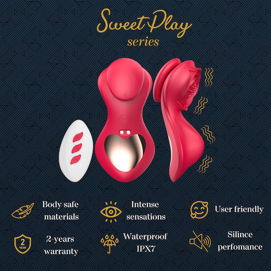 Erospace Vibrator für Paare mit Fernbedienung Rosa