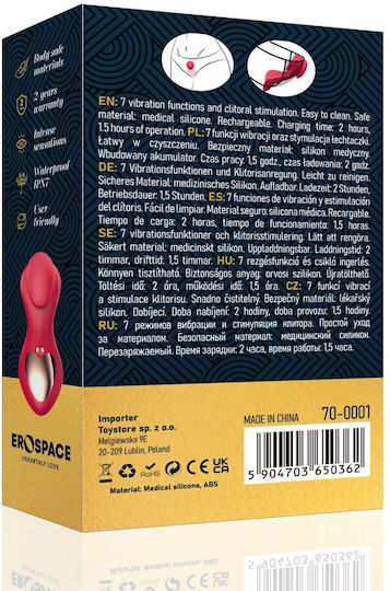 Erospace Vibrator für Paare mit Fernbedienung Rosa