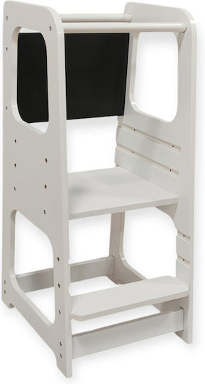 Learning Tower made of Wood White TF13071