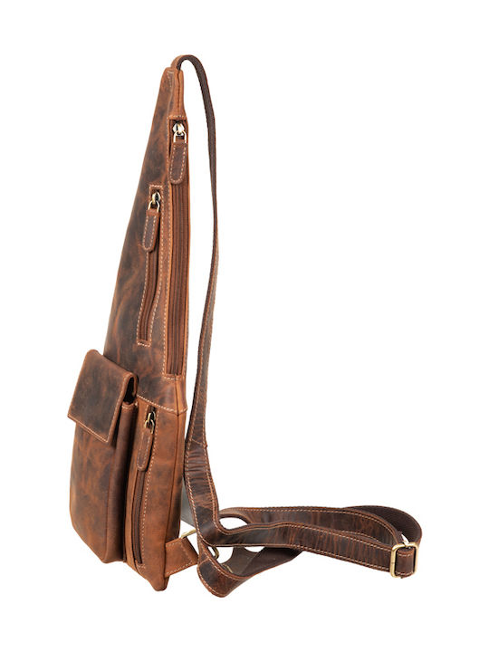 Leather Men's Bag Shoulder / Crossbody Brown