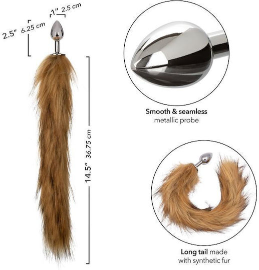 Calexotics Πρωκτική Σφήνα Ασημί 6.25cm