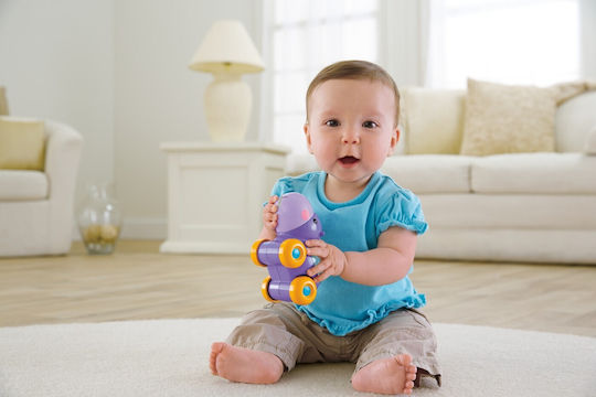 Mattel Избутване насам-натам Hop Along Hippo със звуци