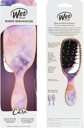 Wet Brush Shine Enhancer Bürste Haare für Entwirren Beige 1Stück