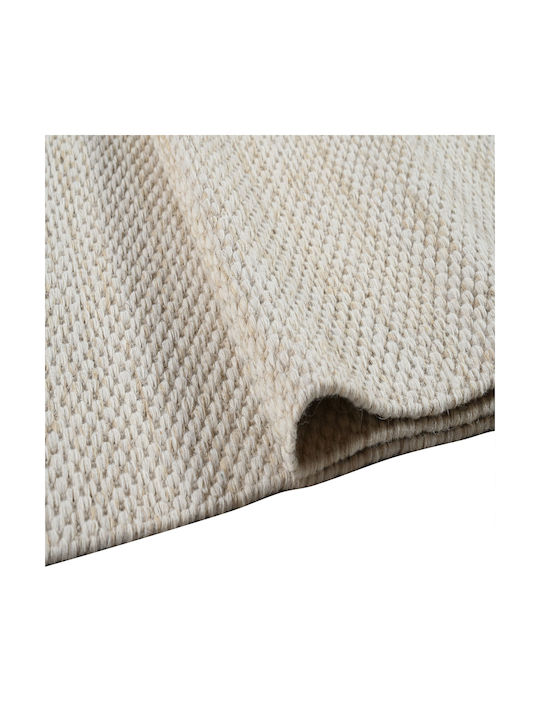 Woll-Kelim-Teppich Dunkelbeige 160x230 Polcarpet