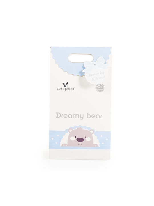 Cangaroo Κουβέρτα Αγκαλιάς & Λίκνου Dreamy Bear Μπλε Blue 75x100εκ.