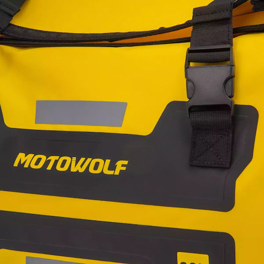 Motowolf Mdl0720 Motorcycle Saddle Bags Set 30L in Yellow Color