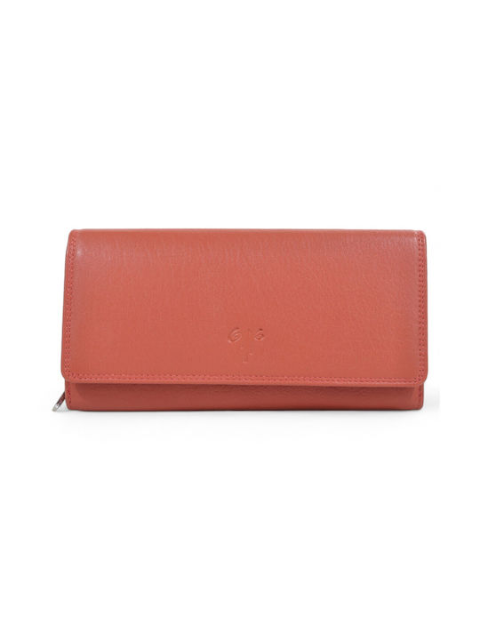 Kion 1252/a Large Leather Women's Wallet Orange