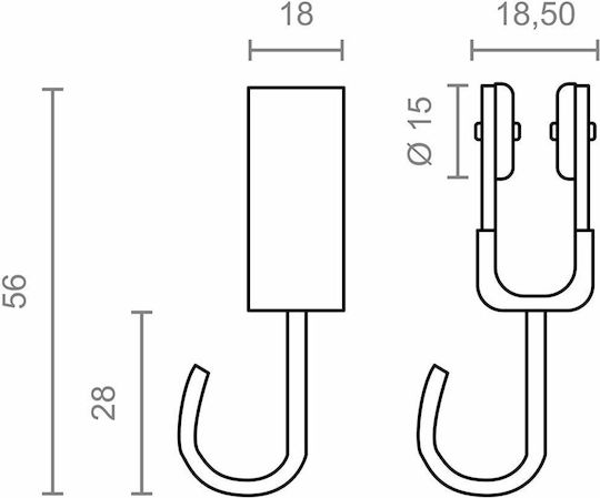 Micel Curtain Hook Pins with Roller 2pcs