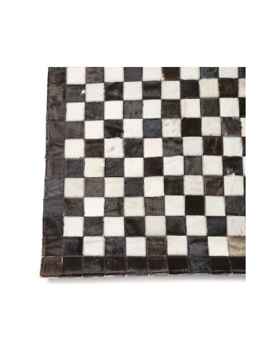 Artekko Teppich Rechteckig Leder Braun