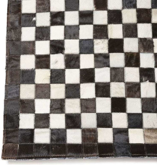 Artekko Teppich Rechteckig Leder Braun